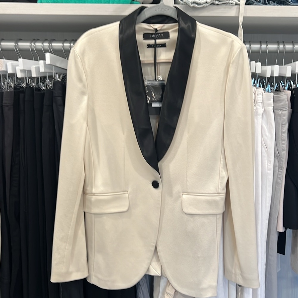 Luxury Italian designer tuxedo jacket